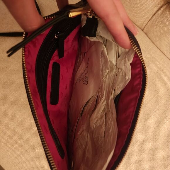 NWT Juicy Couture Totally Black Sequins Crossbody Bag Purse - Picture 3 of 3